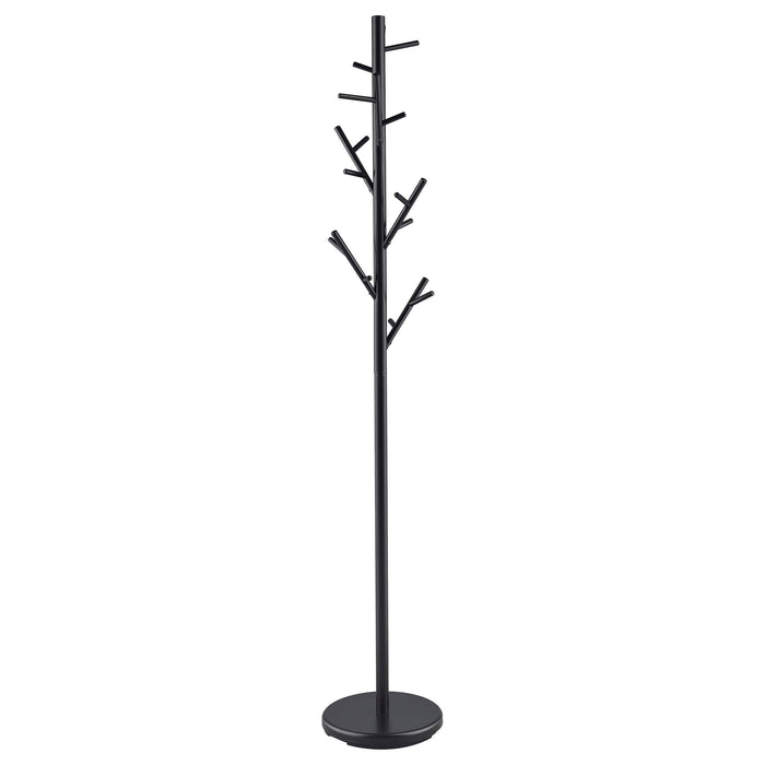 Clover 18-Hook Coat Rack Black image