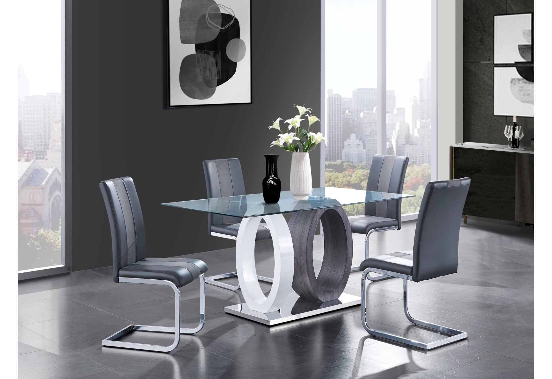 7PC Dining Table Set MRL-D1628-D915DC- 116686