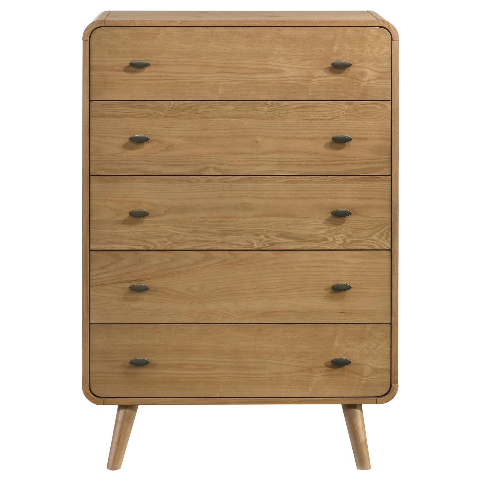 Robyn 5-drawer Bedroom Chest of Drawers Light Ash - Image 3