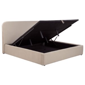 Anders Upholstered Eastern King Storage Lift Platform Bed