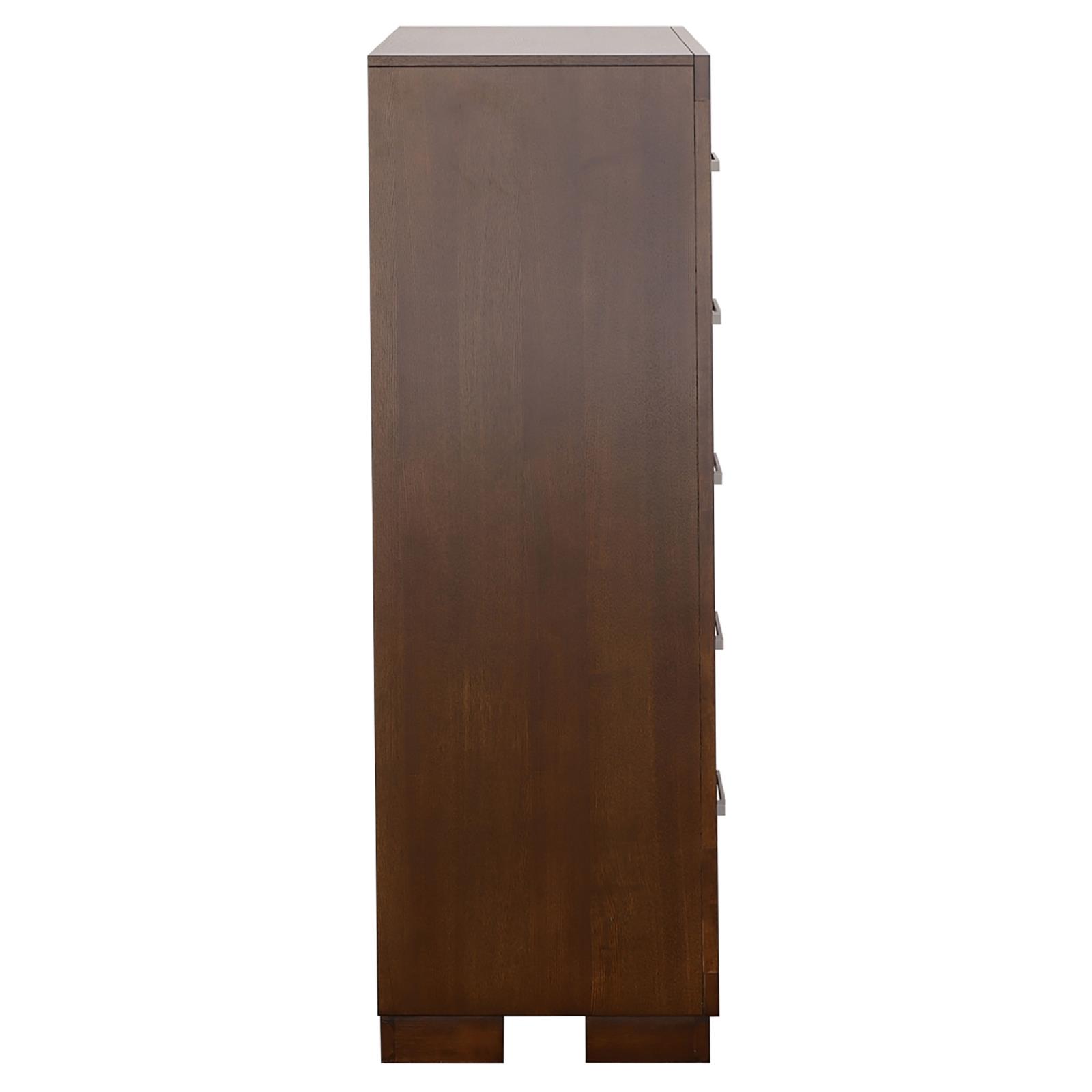 Jessica 5-drawer Bedroom Chest Cappuccino - Image 6
