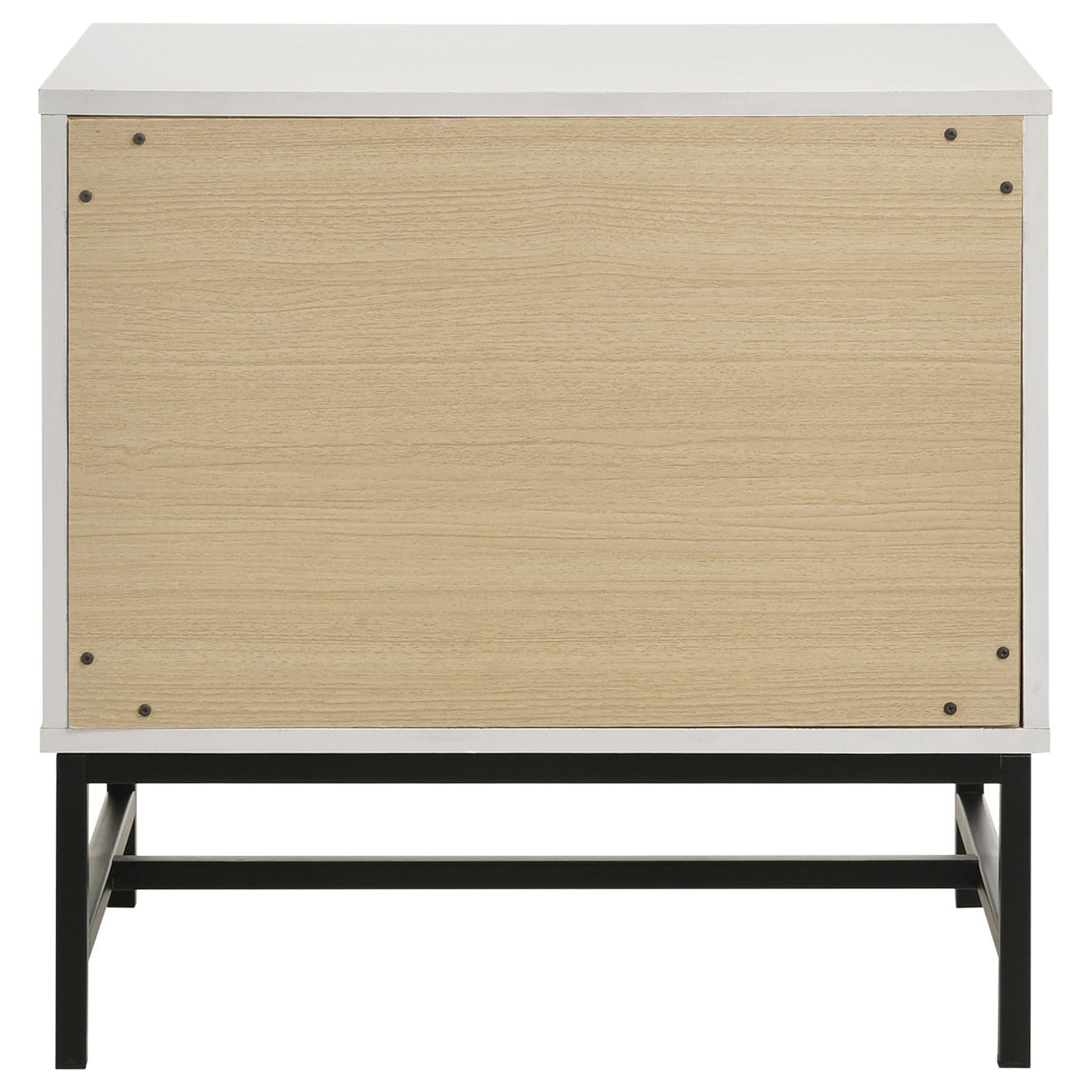 Sonora 2-drawer Nightstand Bedside Table White - Image 7