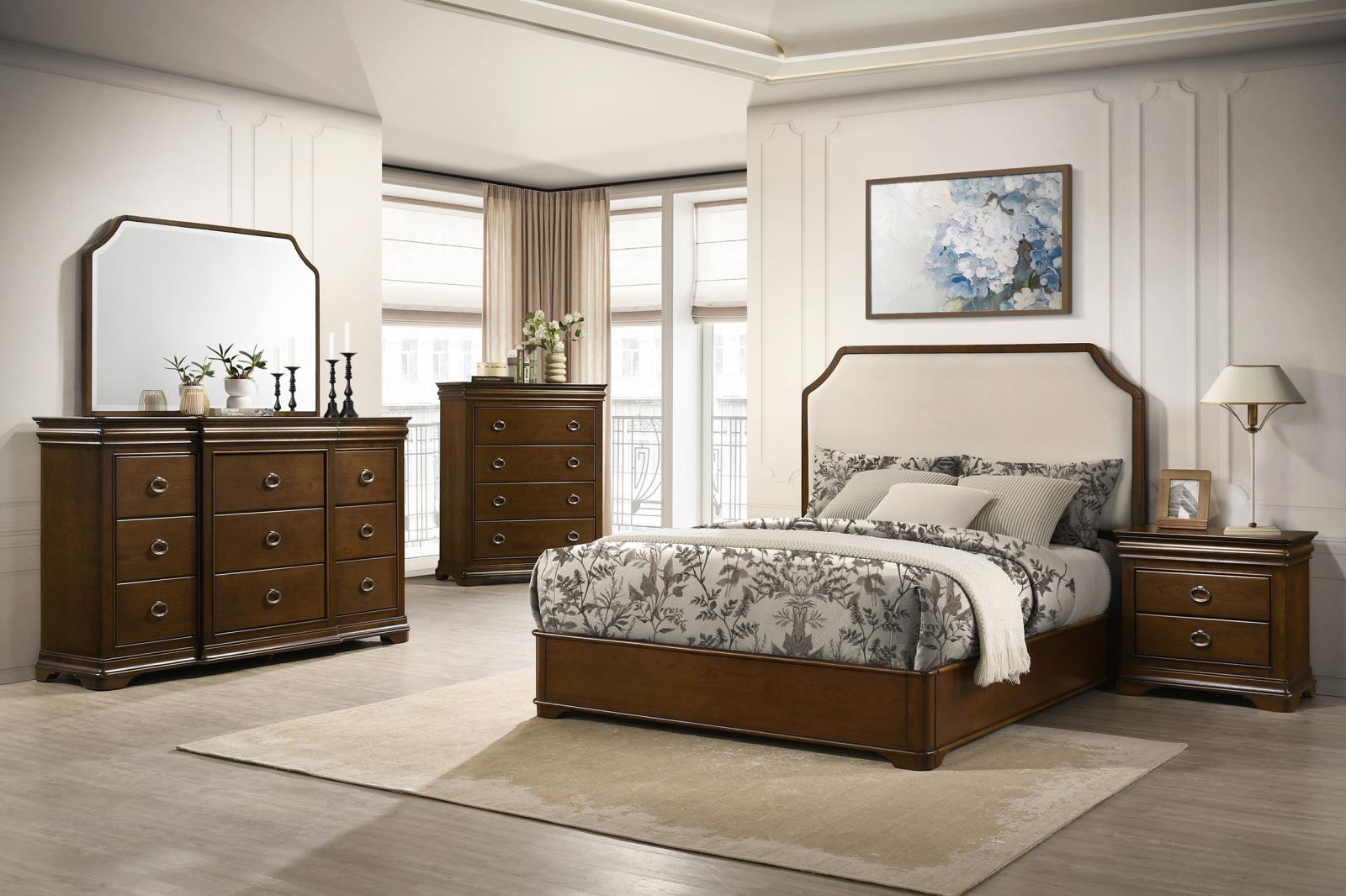 Garland 2-drawer Nightstand Bedside Table Brown Cherry - Image 17