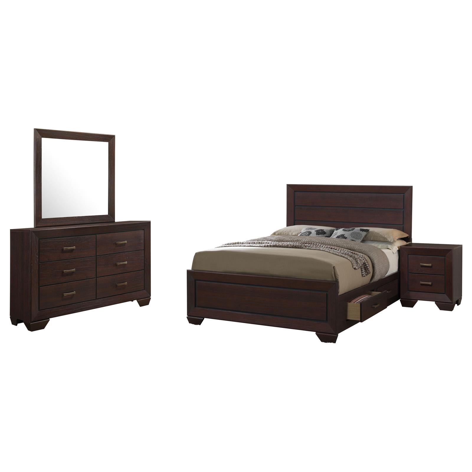 Kauffman Bedroom Set Dark Cocoa - Image 3
