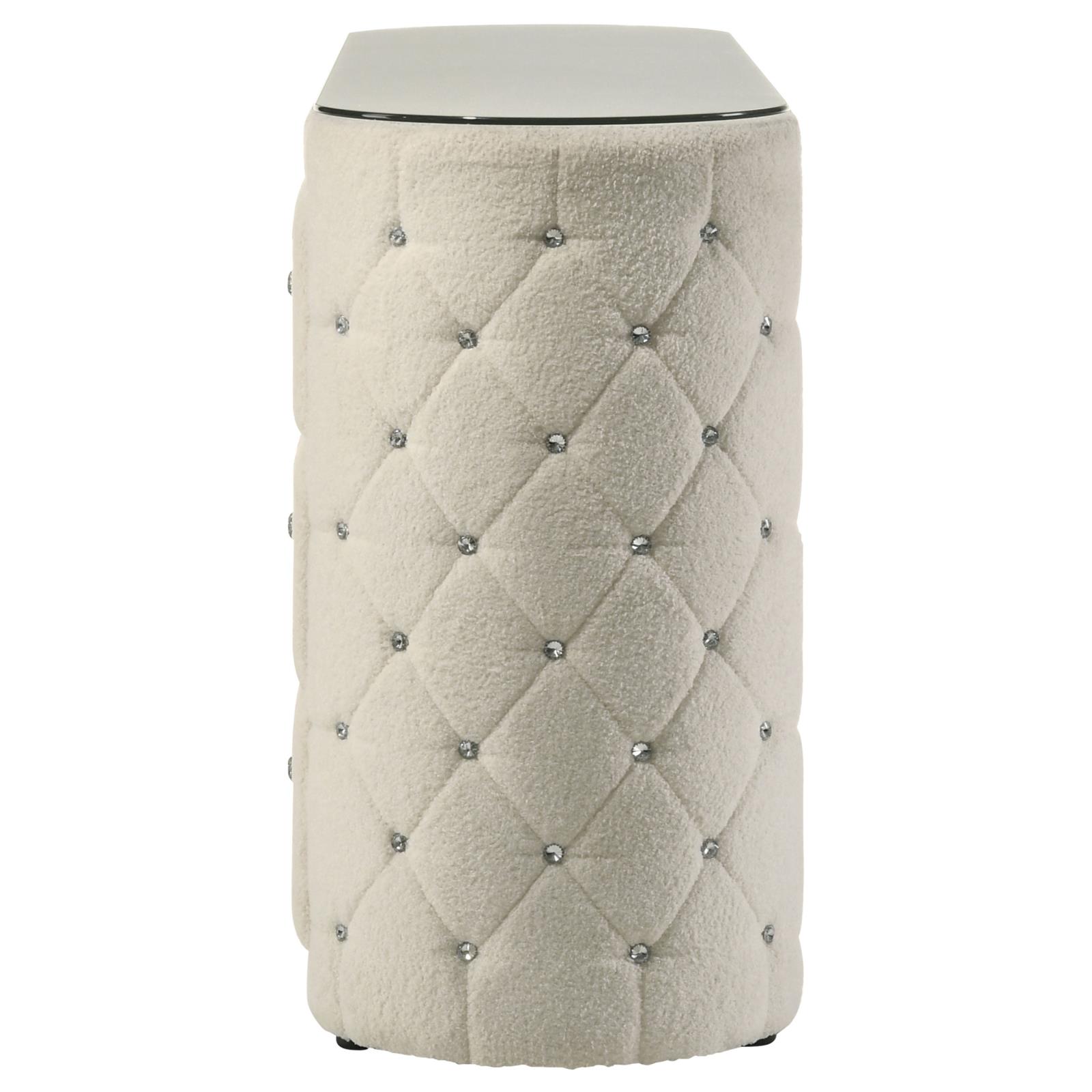 Sonya 6-drawer Upholstered Bedroom Dresser Ivory - Image 5