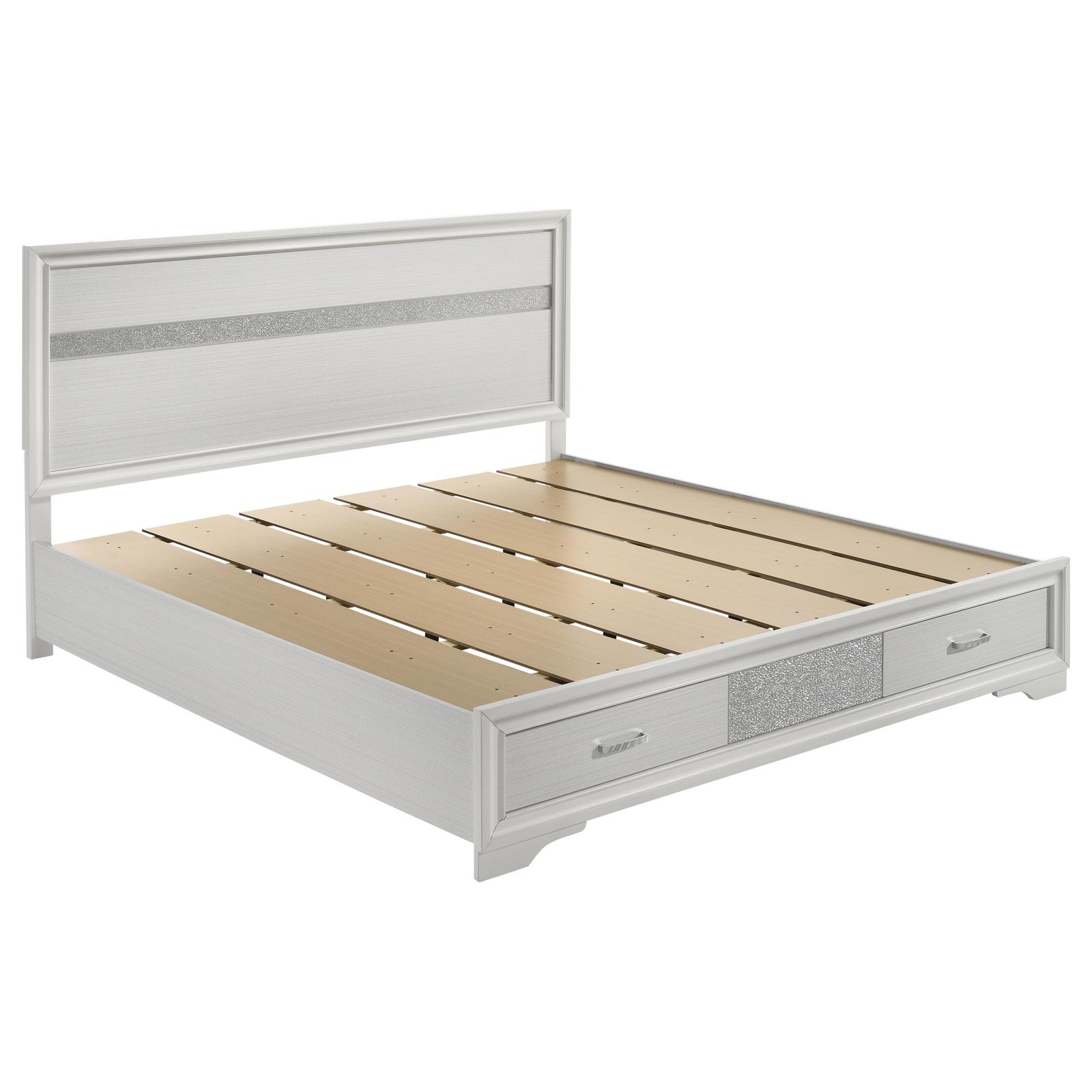 Miranda 51-inch Wood Eastern King Storage Panel Bed