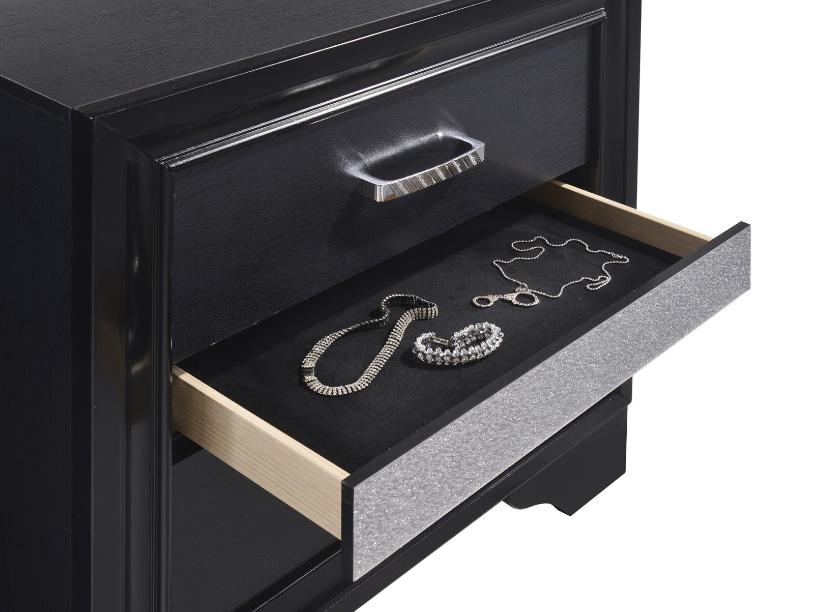 Miranda Bedroom Set Black - Image 15