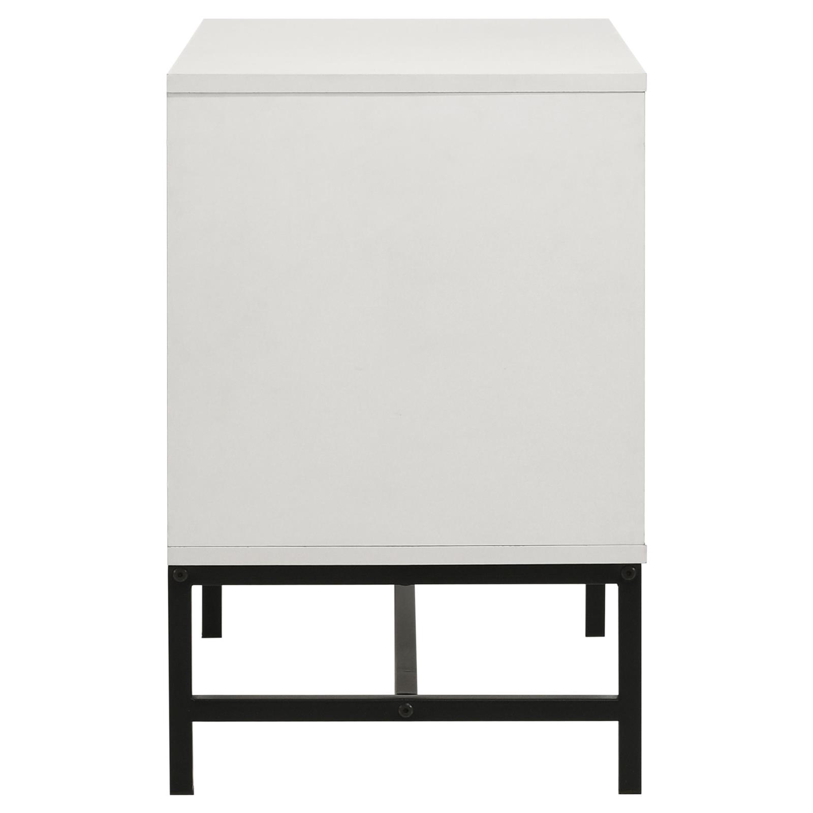 Sonora 2-drawer Nightstand Bedside Table White - Image 5