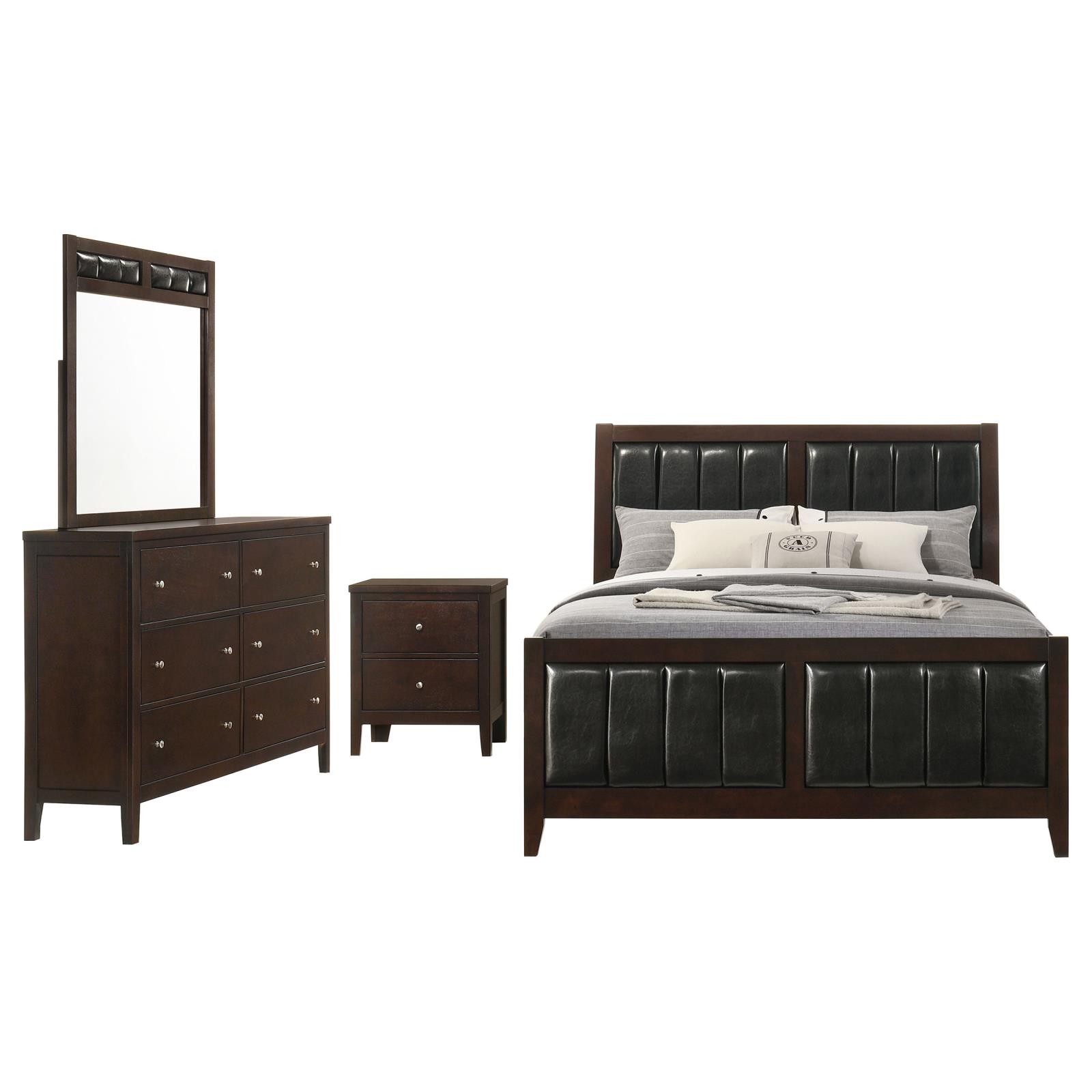 Carlton Bedroom Set Cappuccino - Image 2