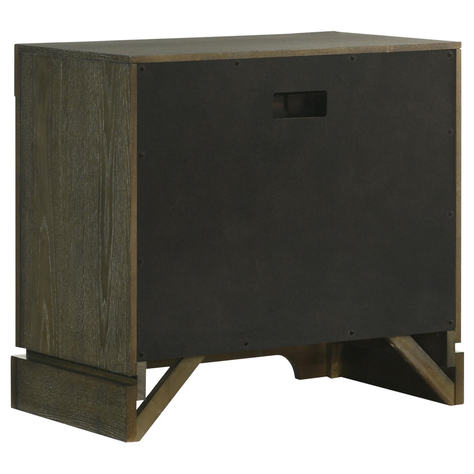 Gran Park 2-drawer Nightstand Bedside Table Dark Cocoa - Image 6