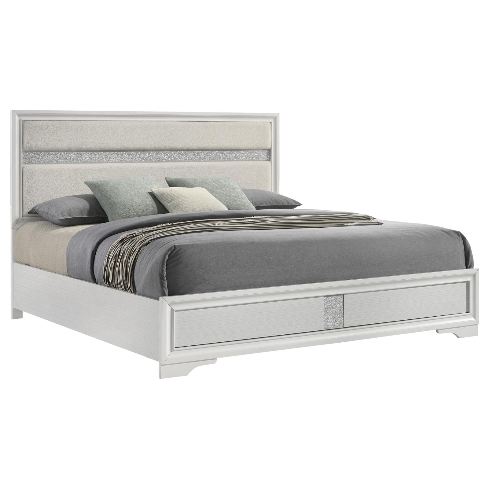 Miranda 54-inch Upholstered Eastern King Panel Bed - Image 4