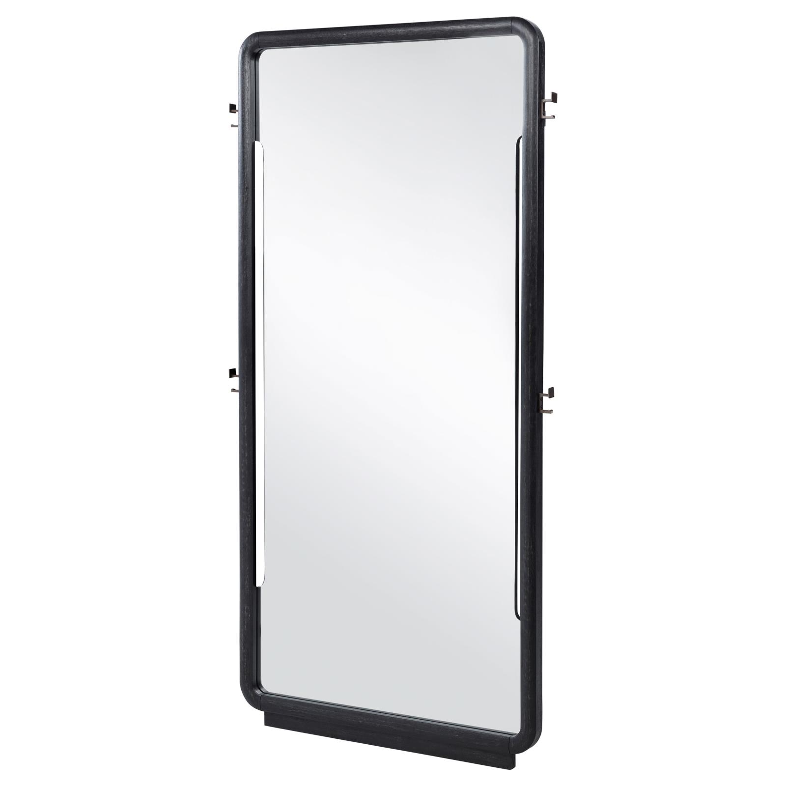 Leandro 76-inch Full Length Floor Mirror Burnished Black - Image 4