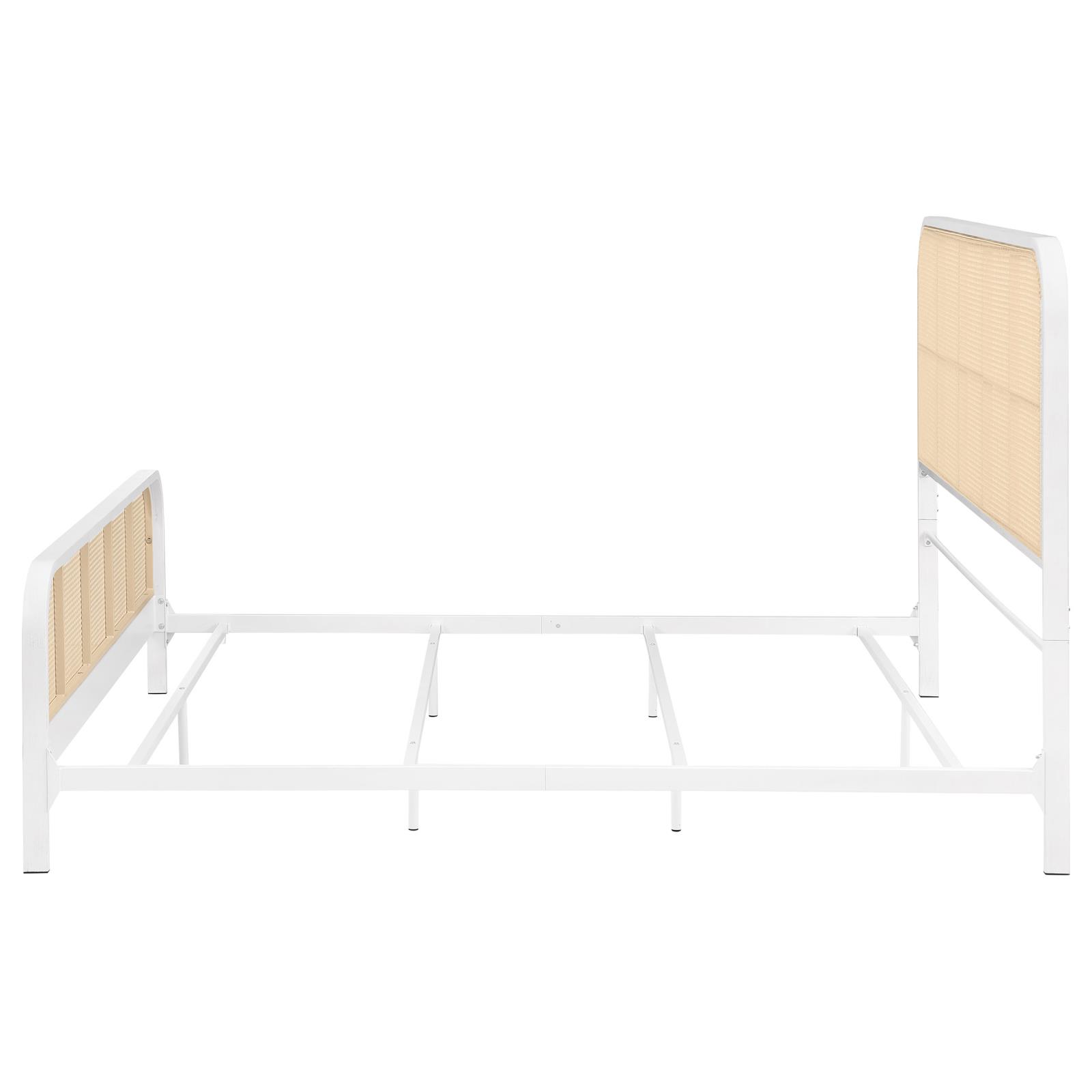 Lanewood Open Cane Webbing Metal Eastern King Bed - Image 17
