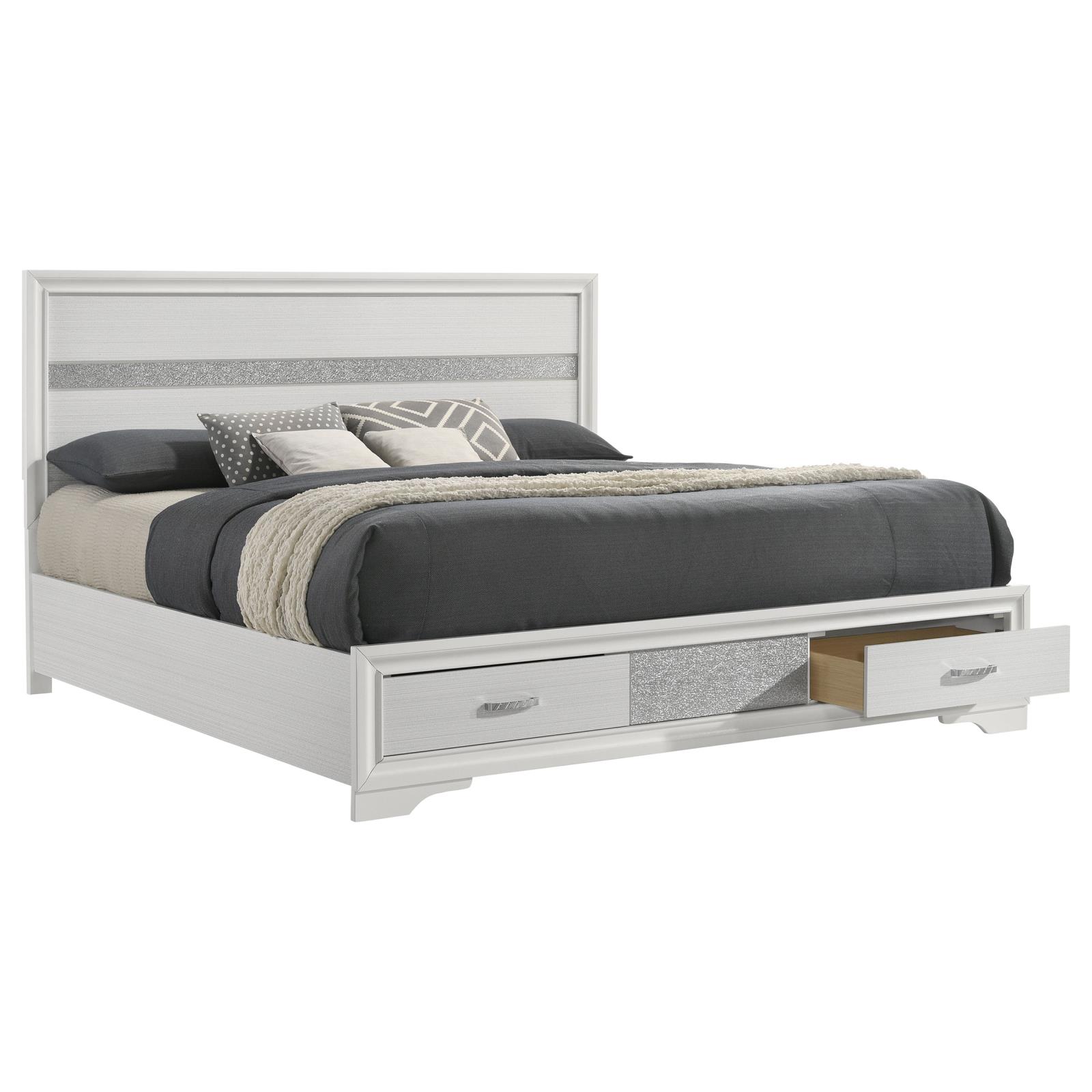 Miranda 51-inch Wood Eastern King Storage Panel Bed - Image 3