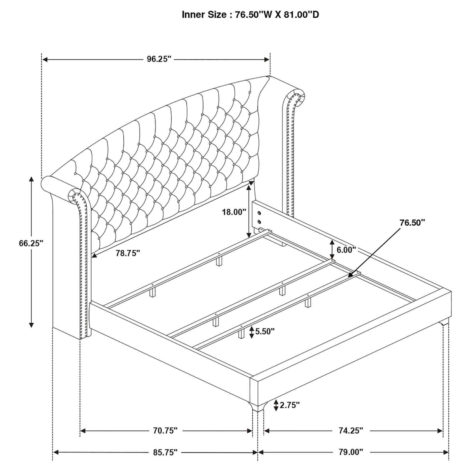 Melody Bedroom Set Grey - Image 11