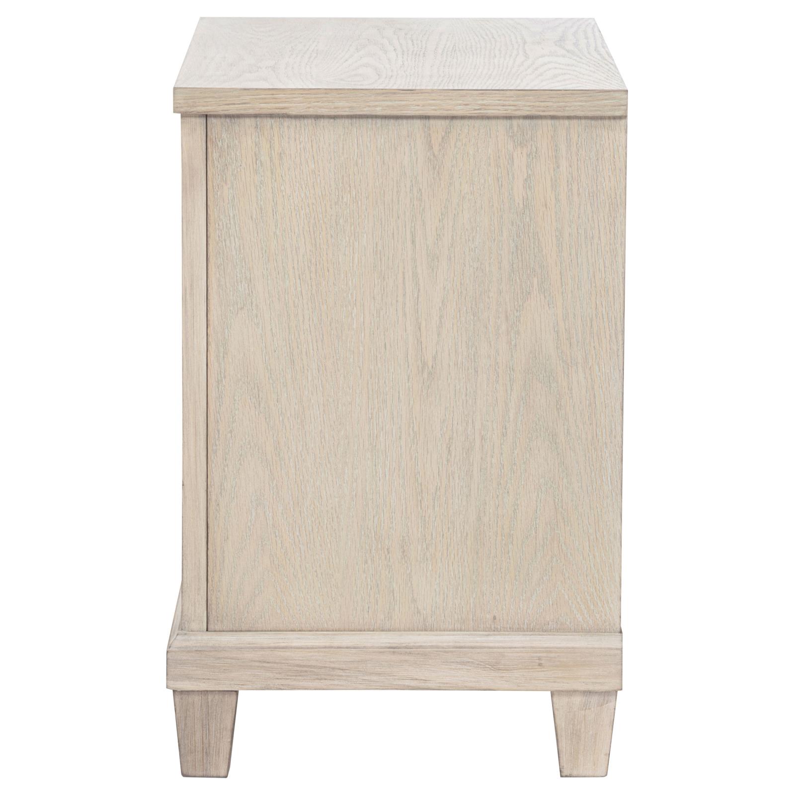 Pembroke 2-drawer Nightstand Bedside Table Washed Oak - Image 5