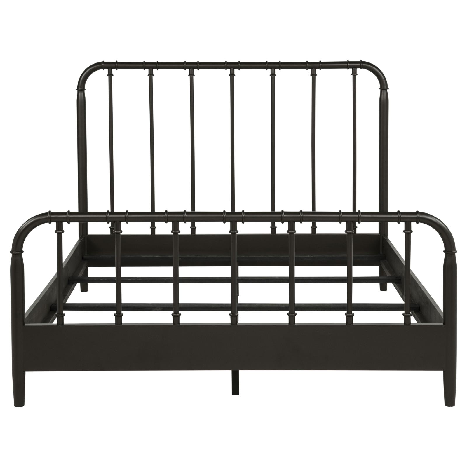 Rocco All Wood Water Pipe Open Frame Queen Bed Dark Bronze - Image 4