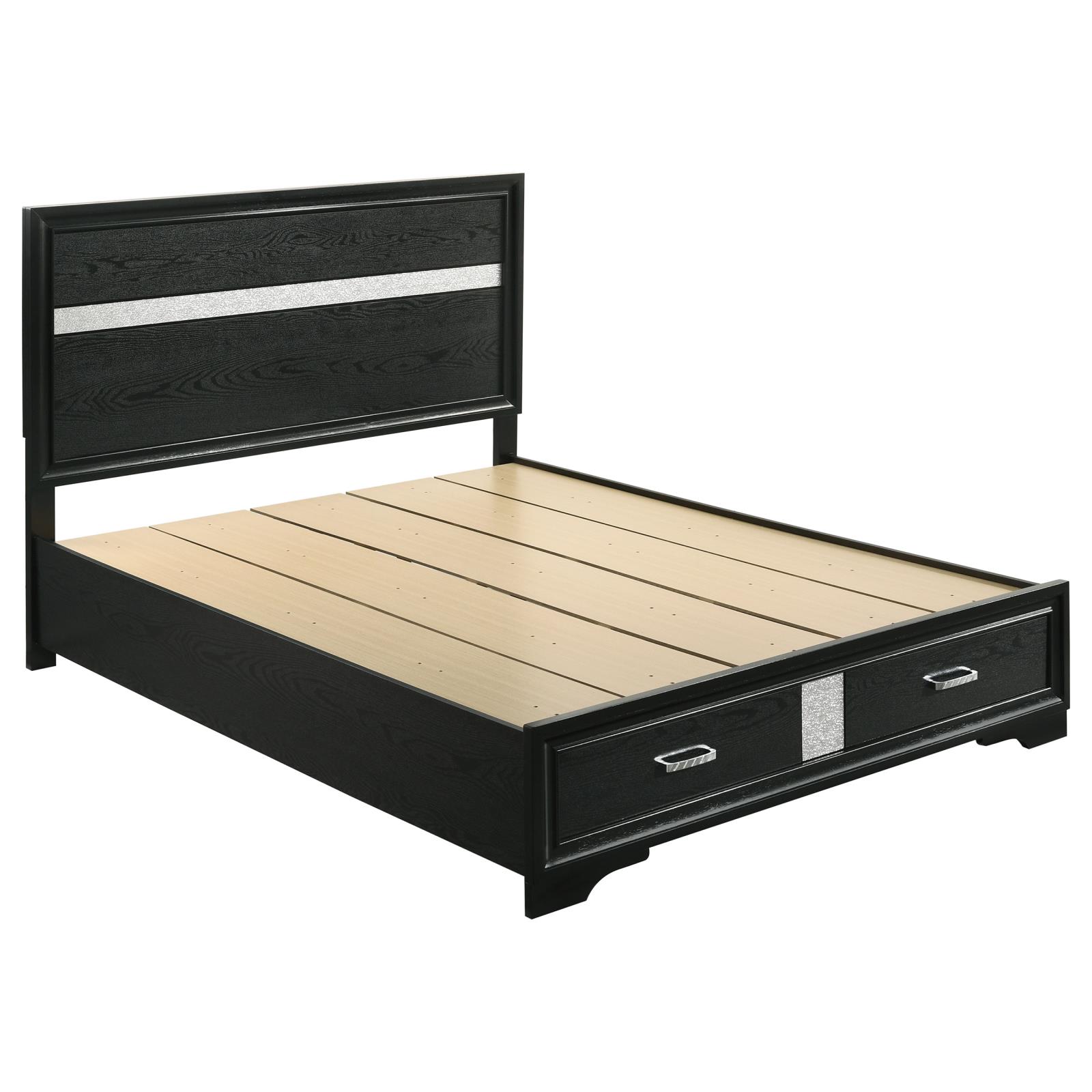 Miranda 51-inch Wood Queen Storage Panel Bed - Image 10