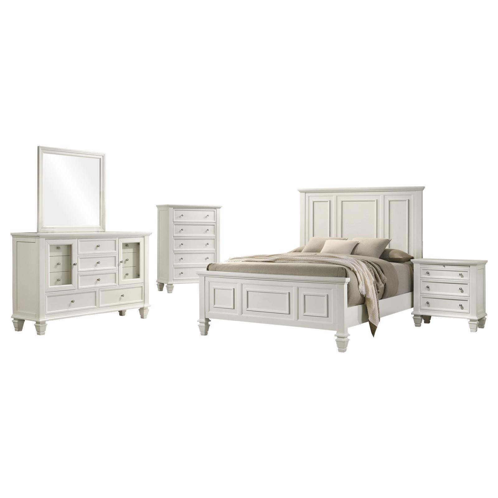 Sandy Beach Bedroom Set Cream White - Image 19