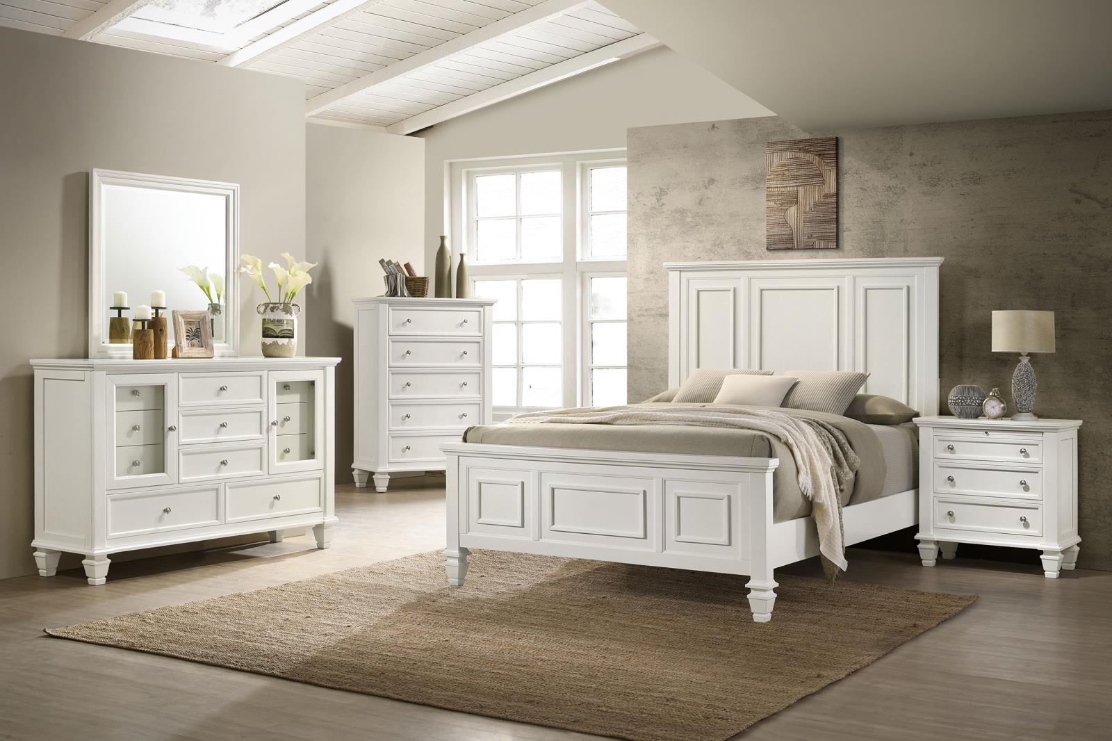 Sandy Beach Bedroom Set Cream White - Image 18