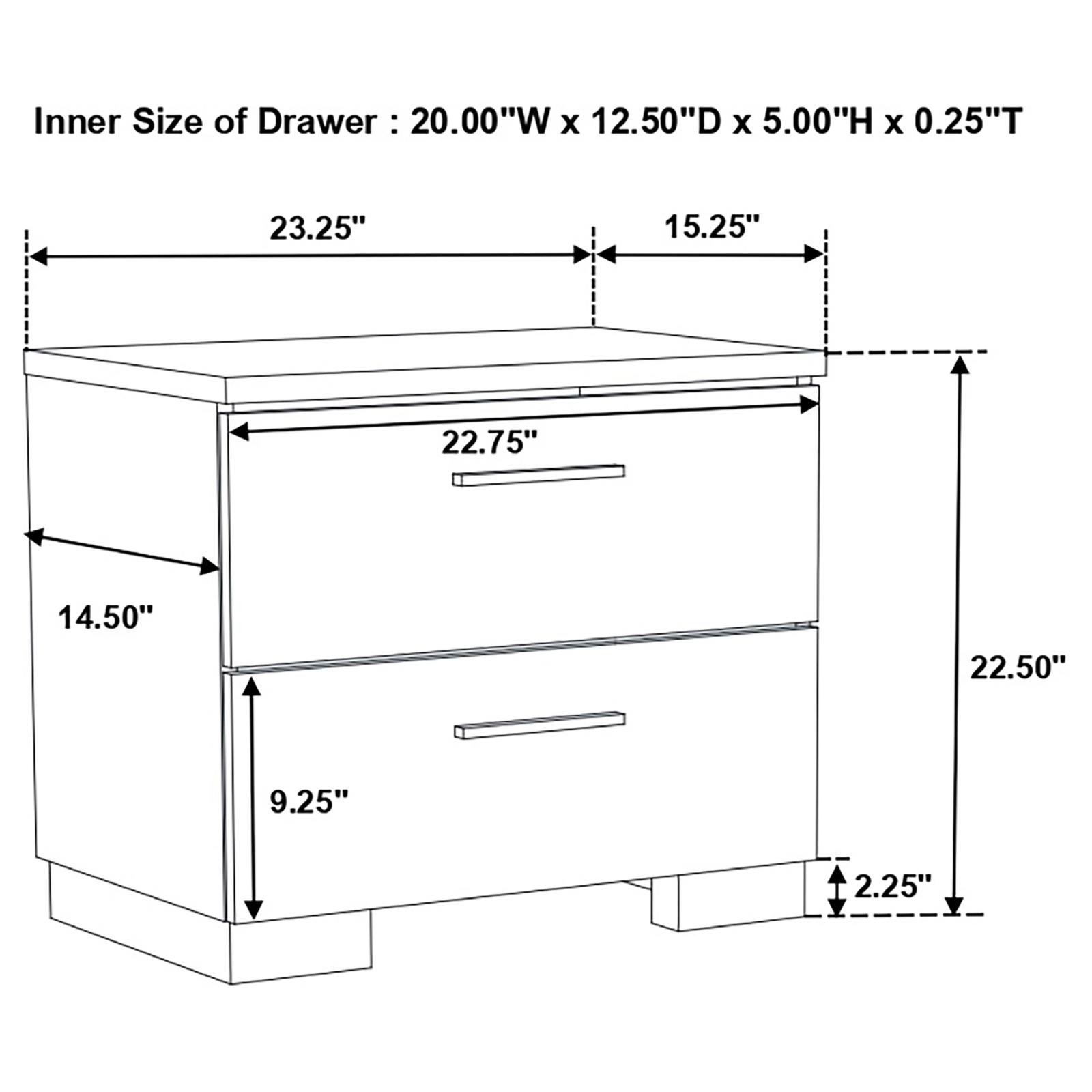 Felicity Platform Bedroom Set White - Image 14