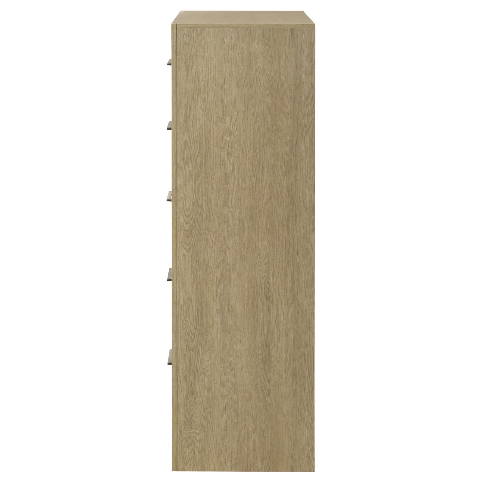Hendricks 5-drawer Bedroom Chest of Drawers Light Oak - Image 5