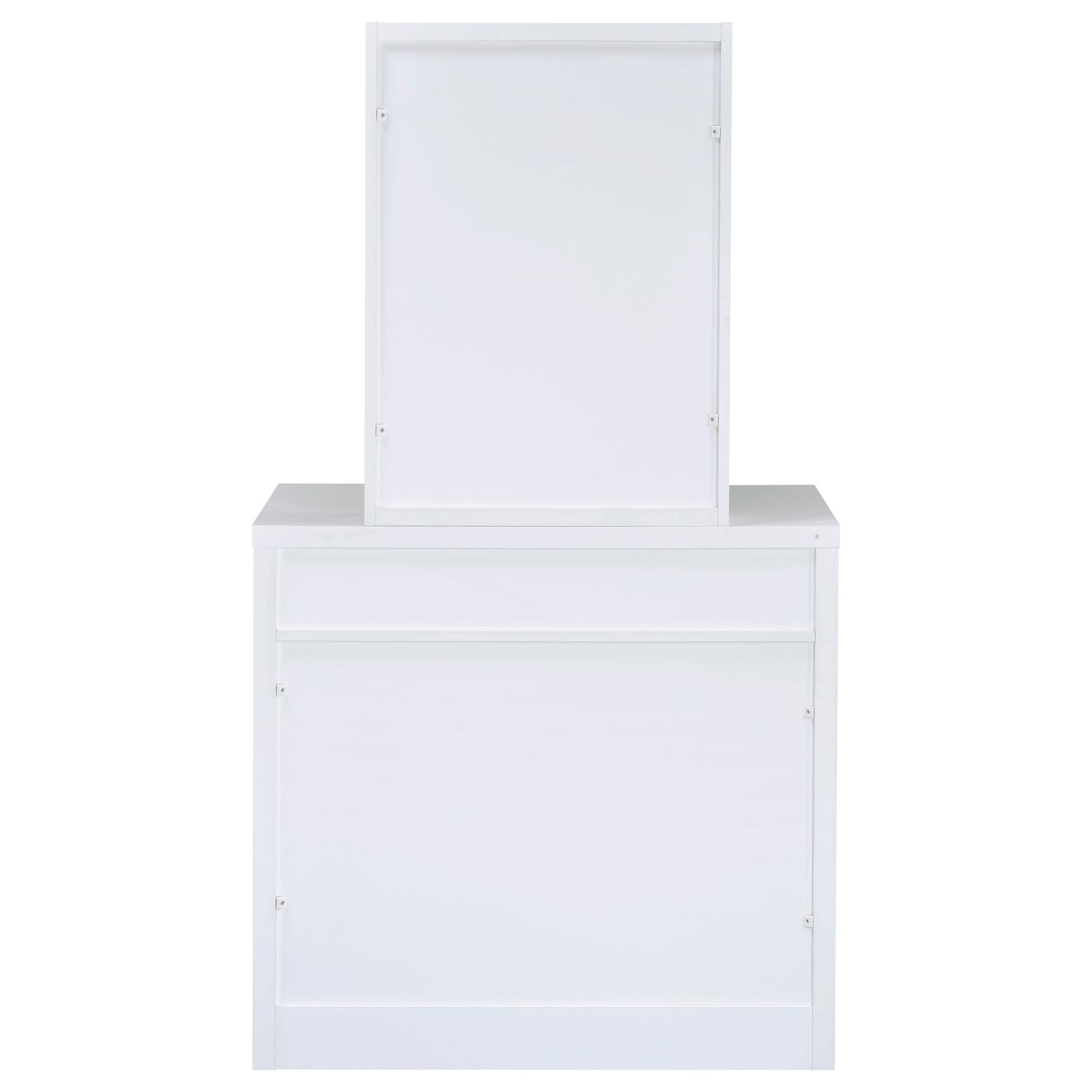 Harvey Vanity Set with Lift-Top Stool White - Image 9