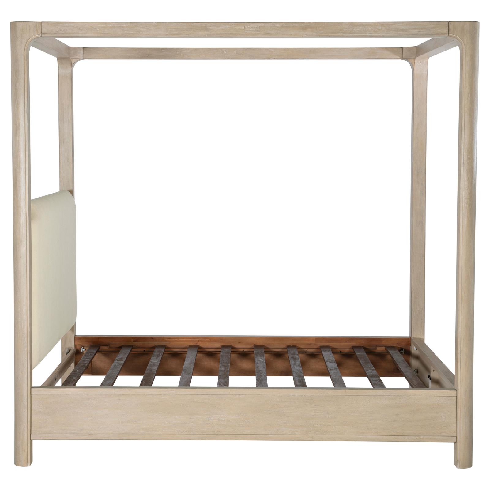 Solano 85-inch California King Canopy Bed Weathered Mango - Image 9