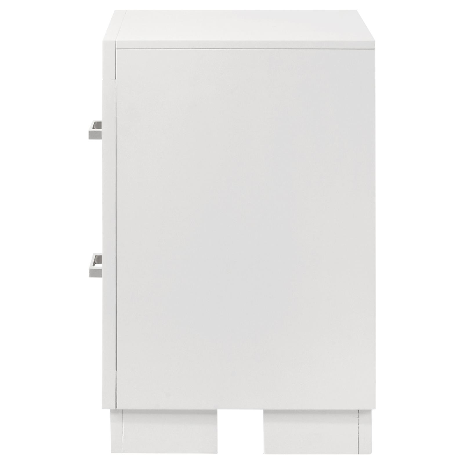 Jessica 2-drawer Nightstand Snow White - Image 5