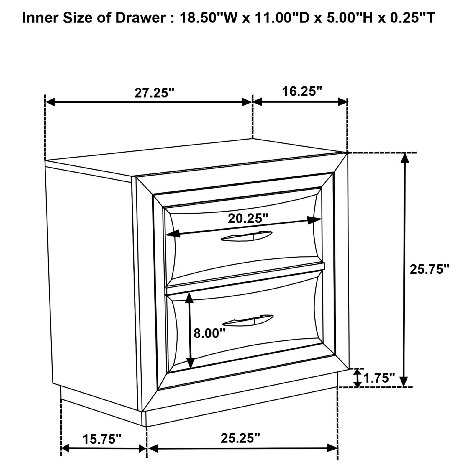 Atlas Bedroom Set Dark Oak - Image 17