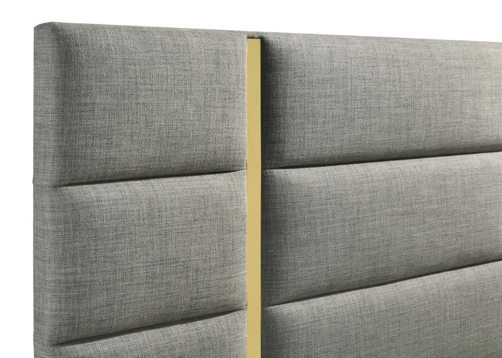 Ines 56-inch Fabric Upholstered Eastern King Panel Bed - Image 7