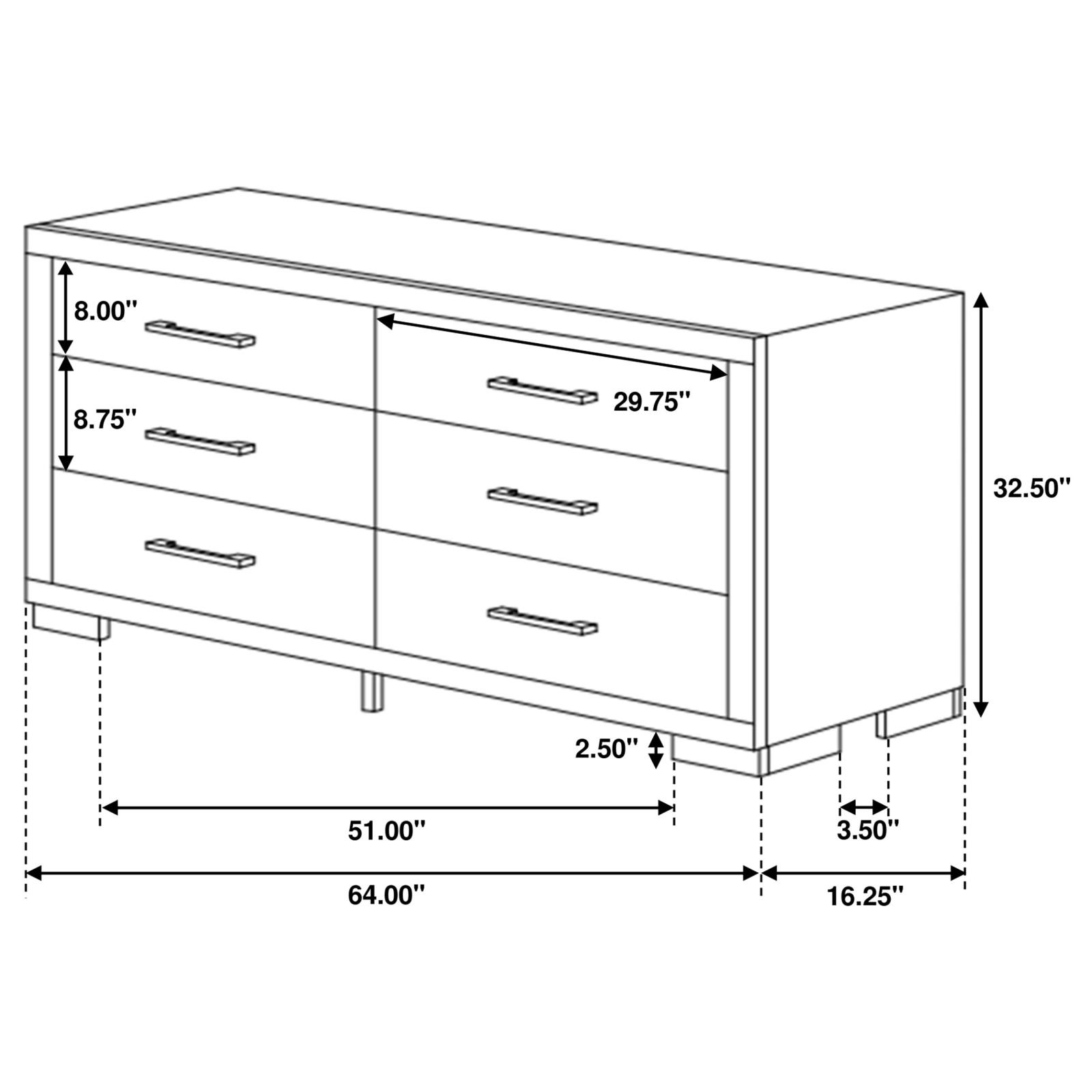 Jessica 6-piece Queen LED Bedroom Set Cappuccino - Image 16