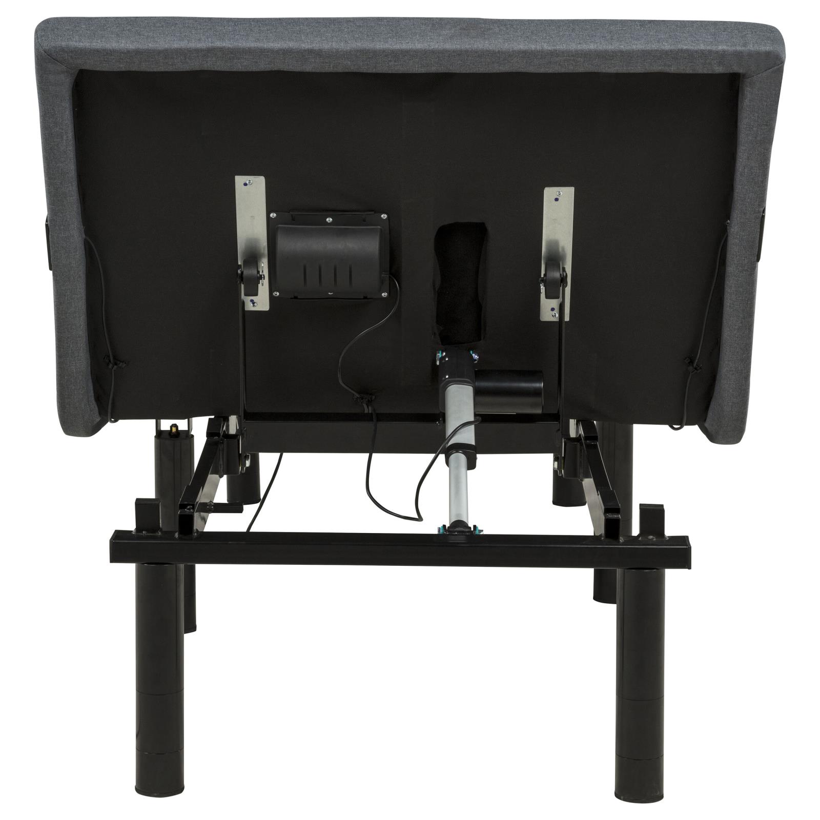 Weston Twin Dual-Motor Massage Adjustable Bed Base in Black and Grey - Image 9