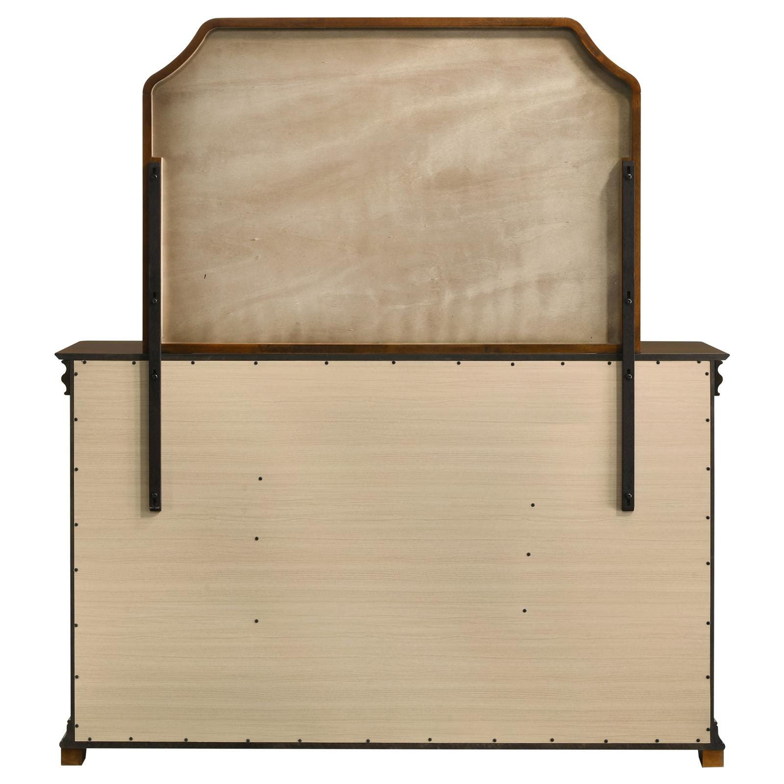 Garland 9-drawer Bedroom Dresser with Mirror Brown Cherry - Image 7