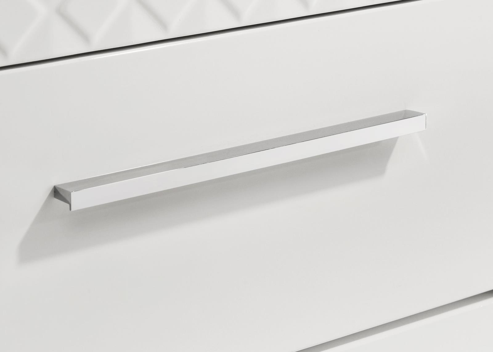 Ives 2-drawer Nightstand Bedside Table White High Gloss - Image 11
