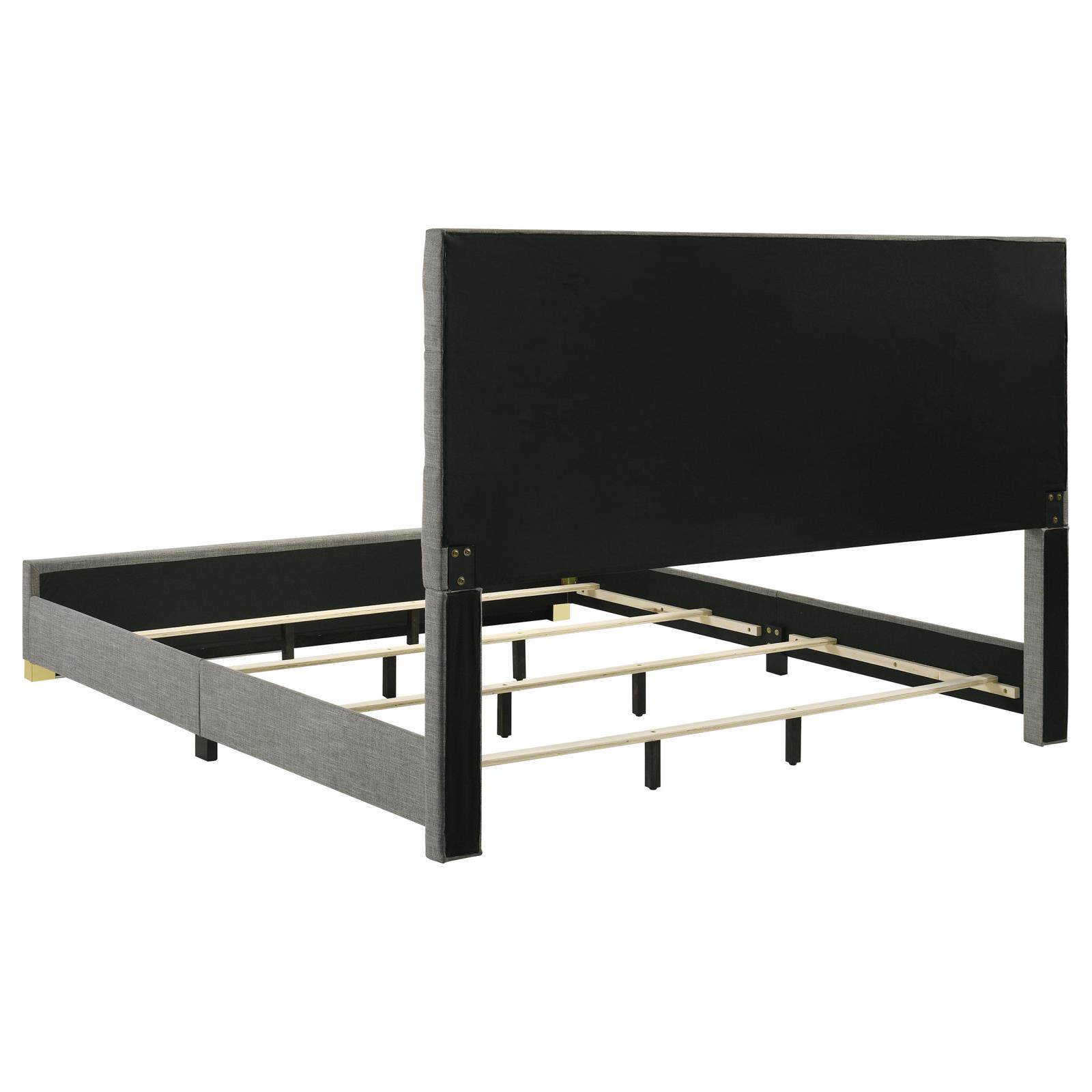 Ines 56-inch Fabric Upholstered Eastern King Panel Bed - Image 5