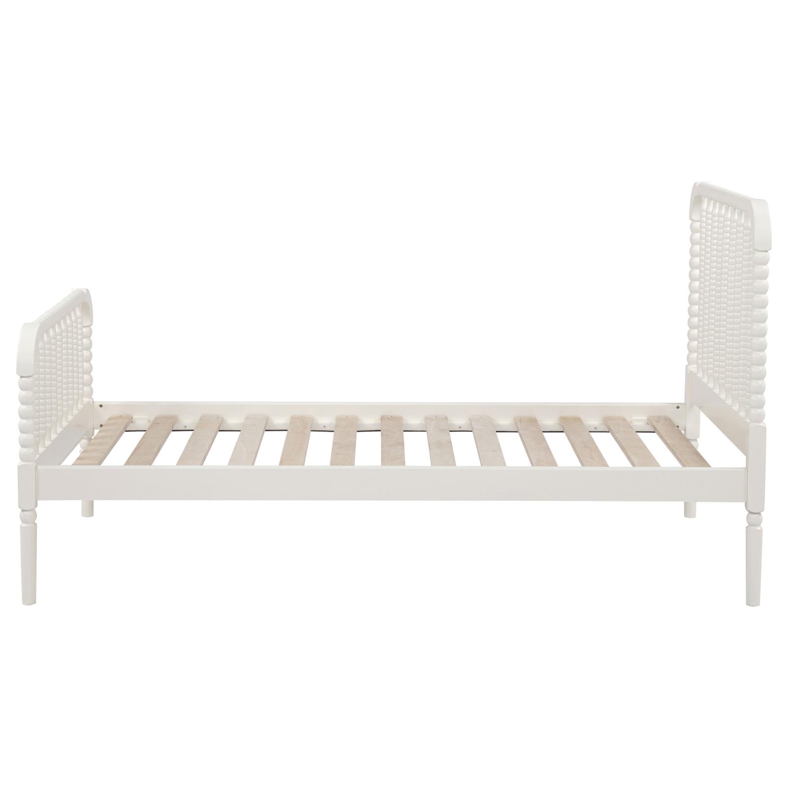 Jones Wood Twin Open Frame Bed White - Image 6