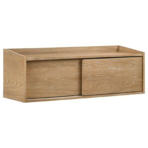 Fabian Bookshelf Bridge with Cubbies Distressed Light Brown