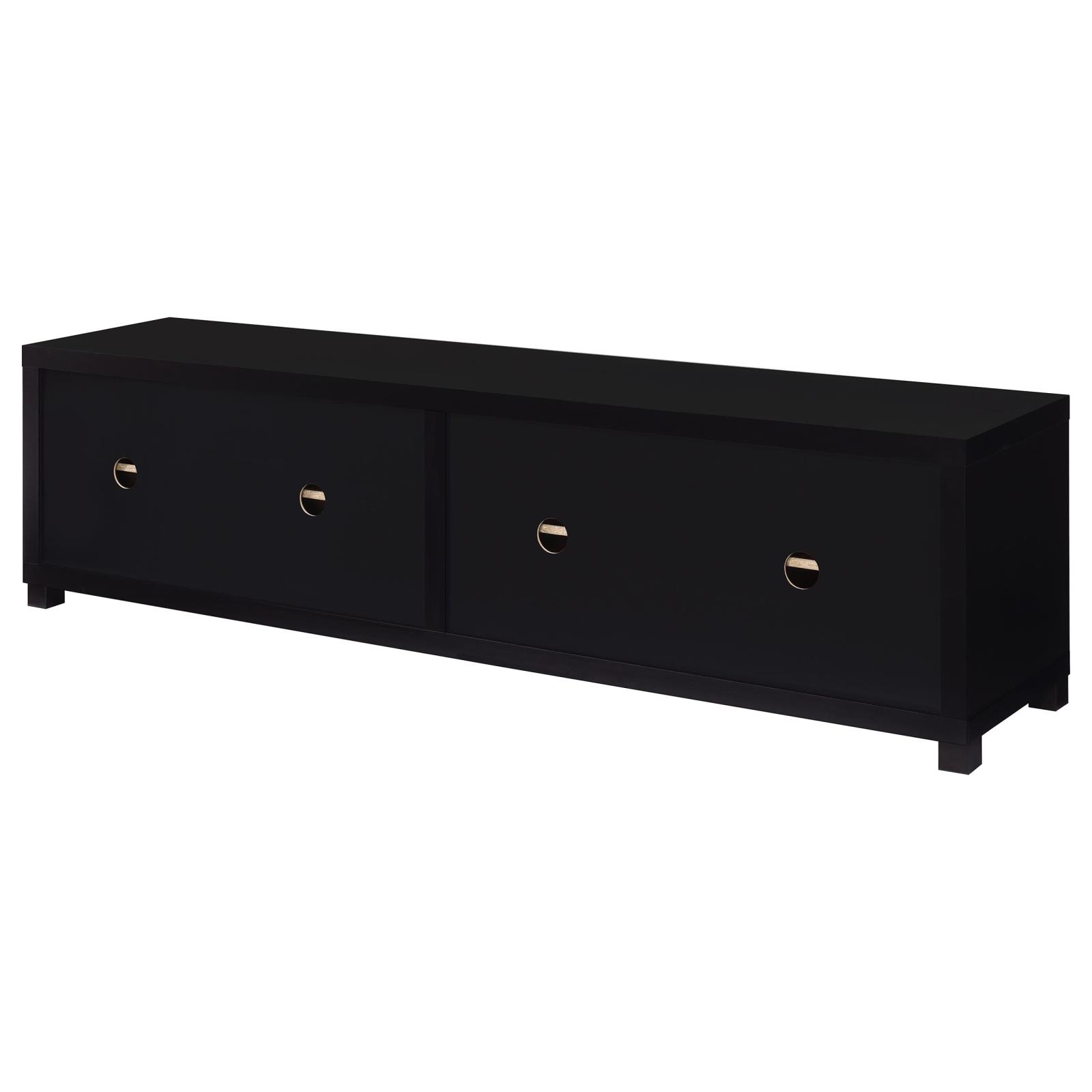 Sachin 4-door Engineered Wood 79-inch TV Stand Black - Image 8