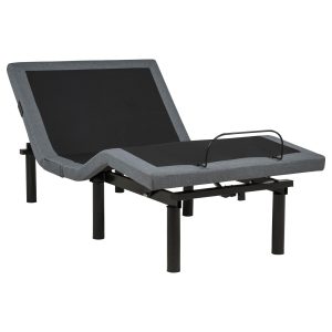 Weston Twin Dual-Motor Massage Adjustable Bed Base in Black and Grey