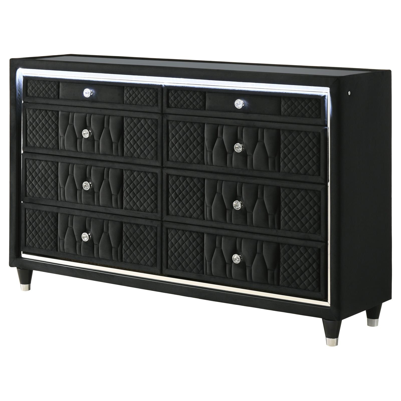 Lorient 8-drawer LED Bedroom Dresser Cabinet - Image 20