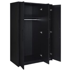 Cerda 3-door Bedroom Wardrobe Storage Cabinet Armoire Black