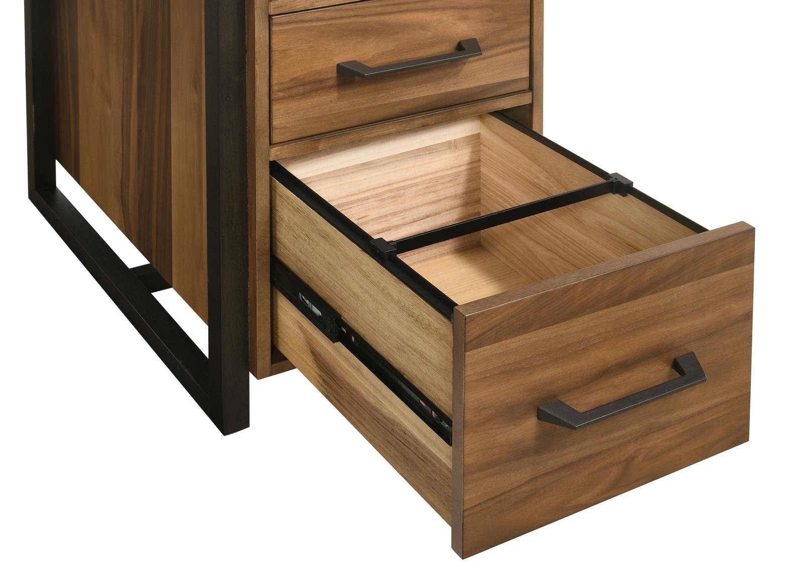 Berhalter 6-Drawer Double Pedestal File Computer Desk - Image 13