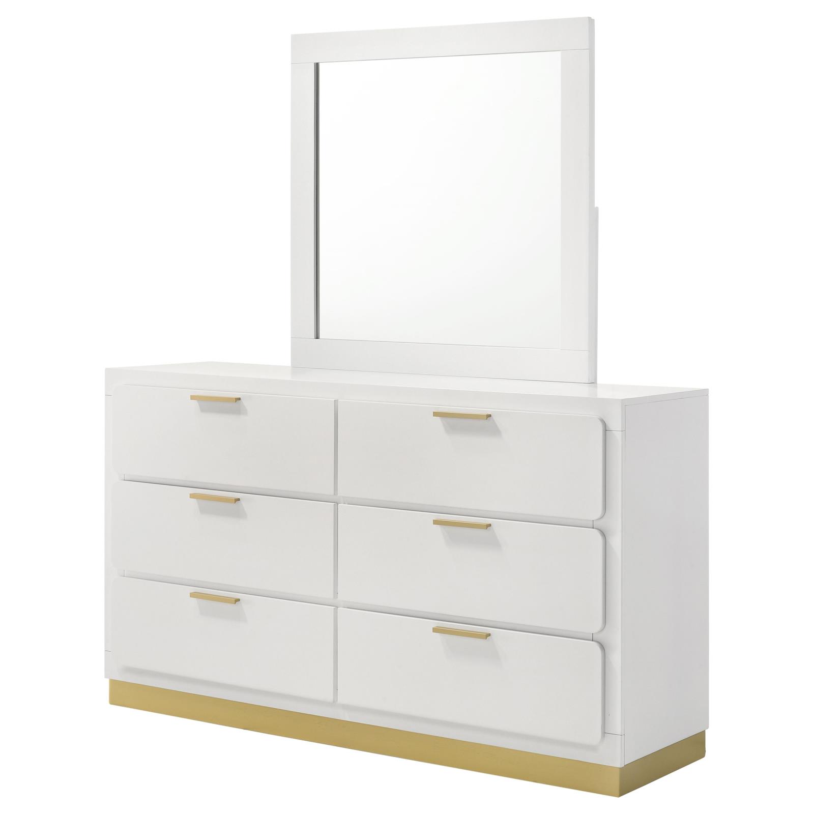 Caraway 6-drawer Dresser with Mirror - Image 4