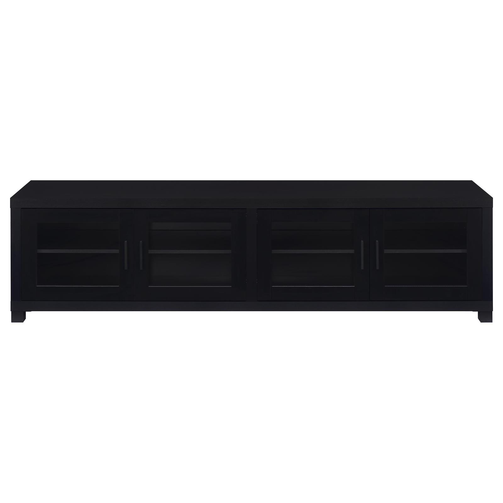 Sachin 4-door Engineered Wood 79-inch TV Stand Black - Image 4