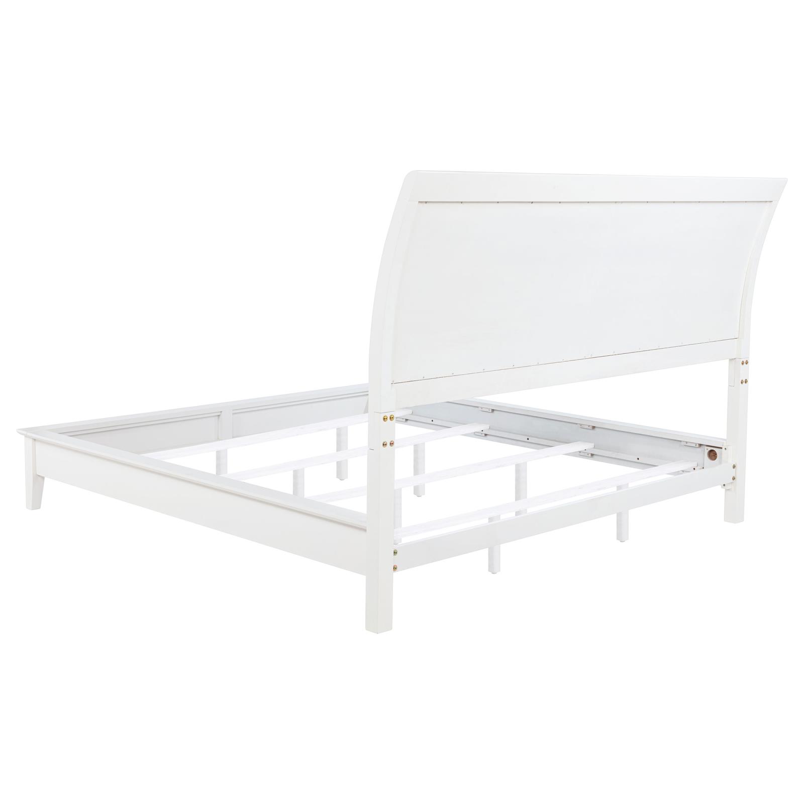 Bexhill 56-inch Upholstered Eastern King Panel Bed White - Image 5