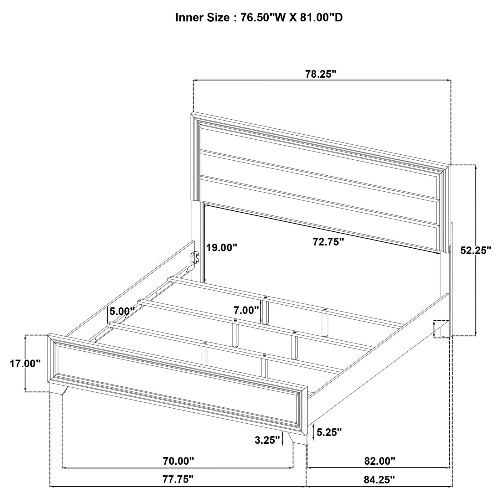 Wright Bedroom Set Brown Oak - Image 16