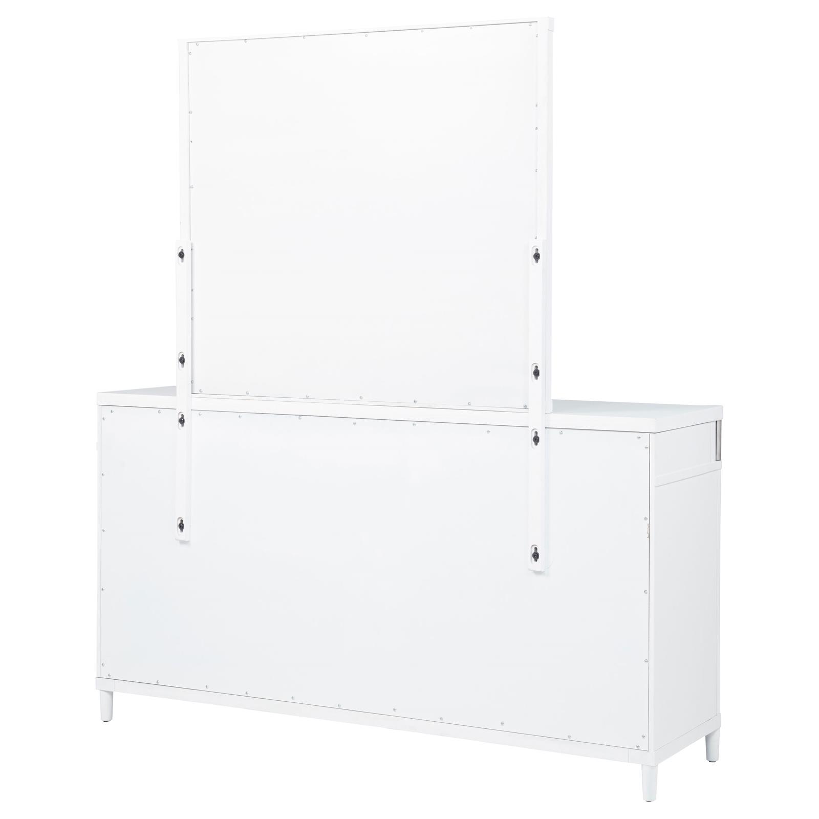 Gracemont 8-drawer Bedroom Dresser with Mirror White - Image 8
