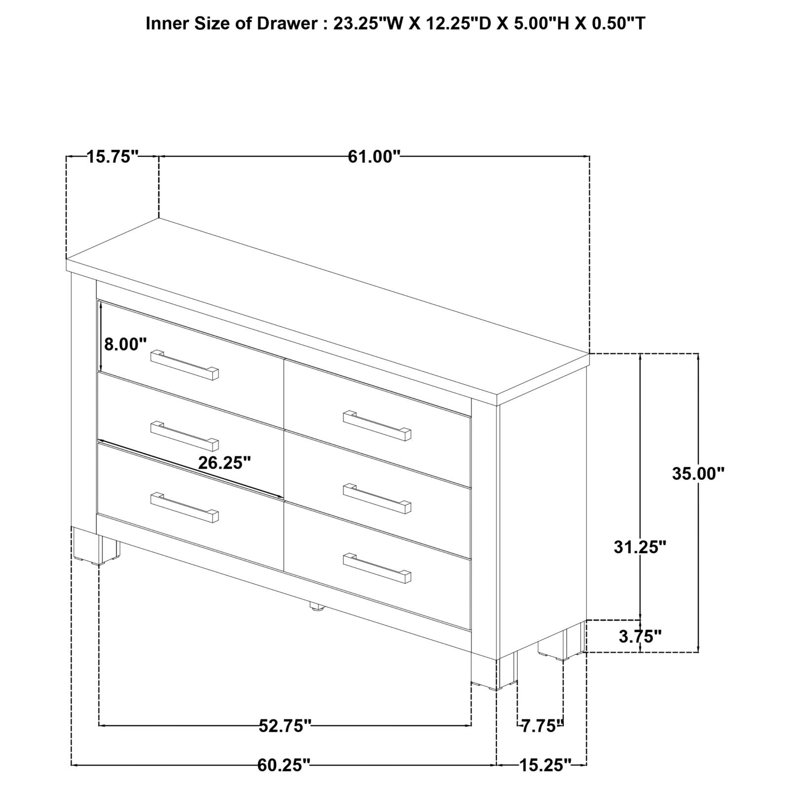 Oakglen Bedroom Set Weathered Oak - Image 16