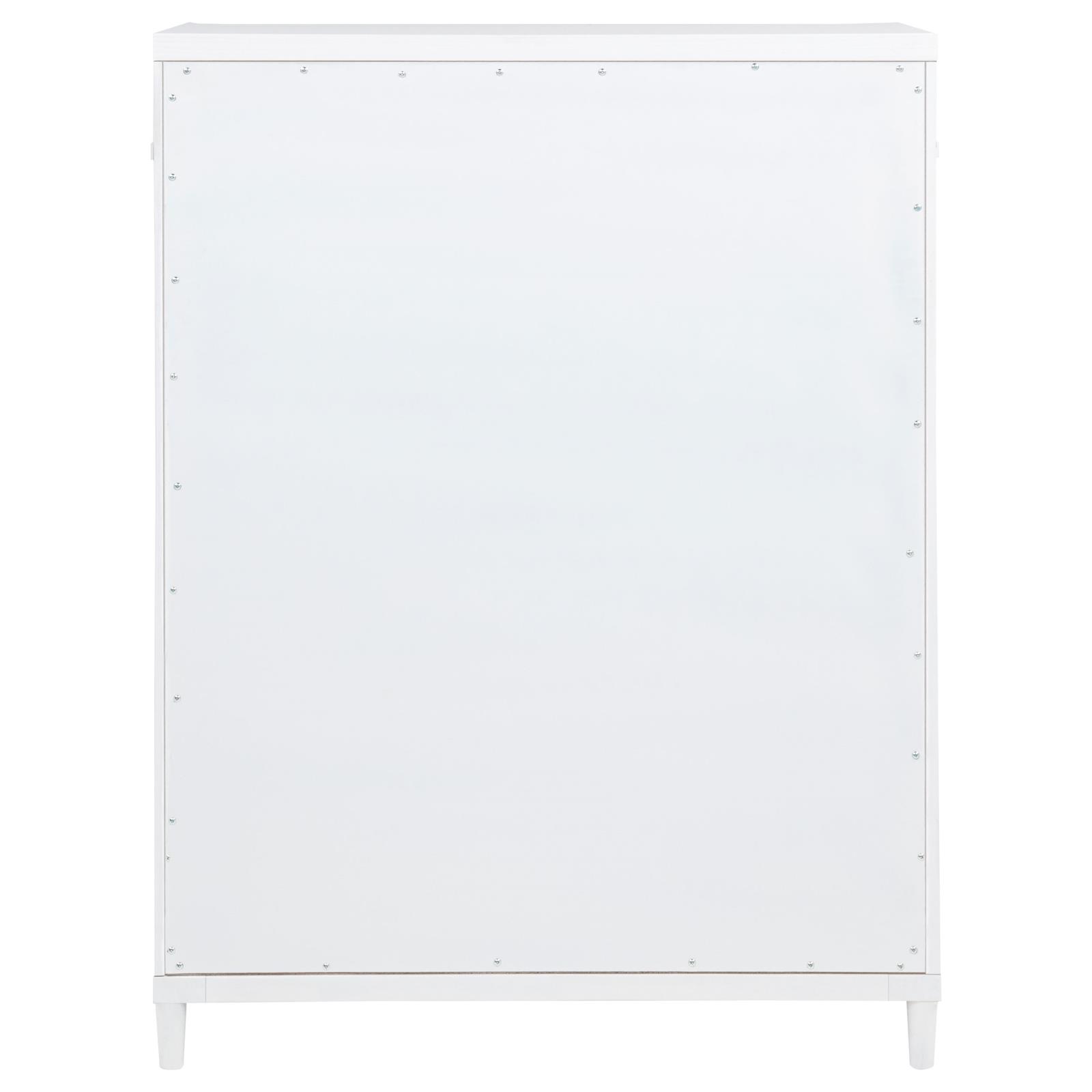 Gracemont 5-drawer Bedroom Chest of Drawers White - Image 7